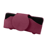 Maxbell Sunglasses Holder for Car Sun Visor Durable Travel Document Holder Universal red