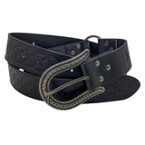 Maxbell Durable PU Leather Ring Belt Costume Accessories Halloween Knight Belt Black Snake Tail