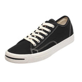 Maxbell Mens Canvas Shoes Sneakers Low Cut Lace Up Casual Walking Shoes Flats 42 Black - Aladdin Shoppers