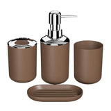 Maxbell 4 Pieces Bathroom Accessories Set Vanity Organizer for Apartment Hotels