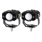 Maxbell 2Pcs Motorcycle Auxiliary Driving Lights Spotlight 180 Rotation for Car