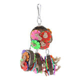 Maxbell Parrot Cage Ornament Colorful Toy Bird Chew Wood Log Block Toy