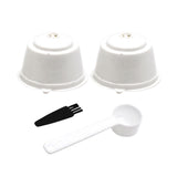 Maxbell 2 Pieces Coffee Filters Easy to Clean DIY Spoon Brush for White