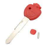 Maxbell Motorcycle Blank Key Uncut Blade for Majesty 250 Part Accessories Red