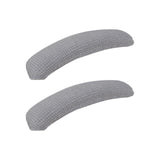 Maxbell 2Pcs Gaming Chair Arm Rest Pads Dustproof Removable for home Light Grey