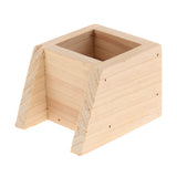 Max Pet Hamster, Chinchilla, Guinea Pig, Parrot Feeding Wood Bowl Rectangle