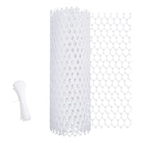 Maxbell Chicken Wire Frame Poultry Fencing Decorative Protective for Outdoor Safety White