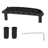 Maxbell Professional Guitar Bridge Adjustable for 6 String Electric Guitar Black