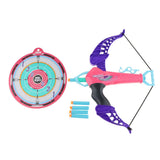 Maxbell Kids Toy Bow & Arrow Archery Set and Target Outdoor Garden Fun Game Rose Red