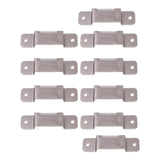 Maxbell 10 Pieces Tape Measure Holder Clip Tool Multifunction Belt Tape Measure Clip Silver