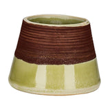 Maxbell Maxbell Ceramic Retro Match Holder for Fireplace with Storage Pot Jar Gifts Yellow