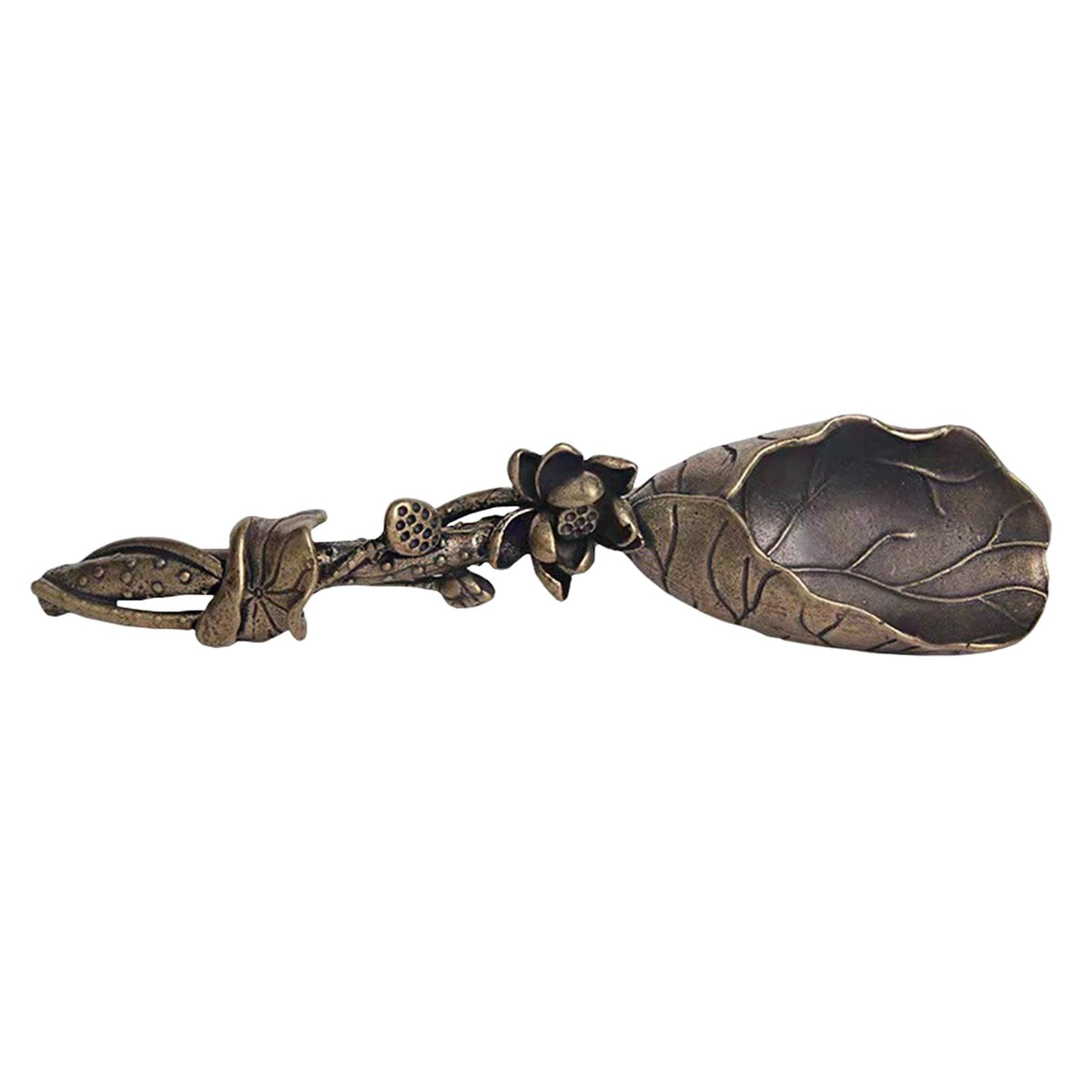 Maxbell Maxbell Tea Spoon Shovel Brass Delicate Accessories for Tea Ceremony Home Restaurant