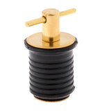 Maxbell Brass & Rubber Boat Hull/Livewell/Baitwell Twist Drain Plug Turn-tite Plug