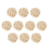 Maxbell 10pcs Wicker Rattan Ball Table Wedding Vase Fillers Hanging Ornament Natural