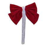 Maxbell Bowknot Fringe Hair Clip Styling Headdress for Valentine'S Day Anniversary Red