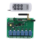 Max 110-240V Relay Module 6 Channel RF Relay Board With Remote Control Switch