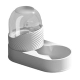 Maxbell Automatic Cat Food Dispenser Auto Cats Feeder for Puppy Small Medium Big Pet White