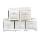 Max 5 Pieces 1/25 Scale Miniature Dollhouse Nightstand Side Table