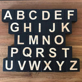Max Wooden 26 English Alphabet Letters Kids Educational Toy Embellishenment c