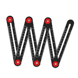 Maxbell Aluminium Alloy Multi Angle Ruler Positioning Tools for Carpenter 6 Section