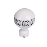 Max 1Piece Alloy Curtain Decorative Pole/Rod Finials Ends Heads 28mm White J