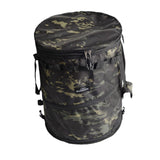 Maxbell Camping Trash Can Foldable Dirty Clothes Basket Portable for Garden Picnic Black Green