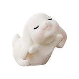 Maxbell Lovely Rabbit Ornament Statue Handmade Resin for Window Living Room Desktop Style G
