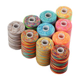 Maxbell 10x Sewing Thread Spool Sewing Thread for Overlock Stitching Hand Knitting