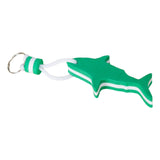 Maxbell Floating Keyring Keychain Shark Shaped Buoyant Key Chain for Outdoor Sports Green