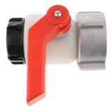 Max 1000L IBC Tank HDPE Screwable Ball Valve DN50 50mm 2" Inlet Diameter 80mm