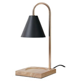 Maxbell Candle Warmer Lamp Burner Melter Lamp Dimmable Wood Base Light for SPA
