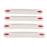 Maxbell 4Pcs Car Bumper Protector Corner Guard Scratch Sticker Decor Strip White