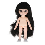 Maxbell 16cm BJD Doll Body DIY Parts White Skin 13 Joints Flexible Doll Toy Style 1