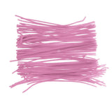 Maxbell 100pcs Soft Wired Plush Pipe Cleaners Chenille Stems Toy for Kids Crafts Pink