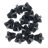 Maxbell 14Pcs Track Shoes Accessories 13mm Football Boot Studs for Athletic Sneakers Gray Black