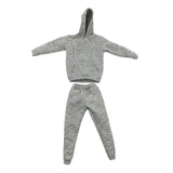 Maxbell 1/6 Men Hooddie Set Clothing for Phicen Figures Toys Accessories Parts gray