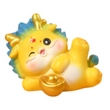 Maxbell Chinese New Year Dragon Figurine Mini Cute for Desktop Bookshelf Living Room Style B