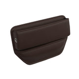 Maxbell Car Seat Gap Organizer Storage Box PU Leather Anti Scratch Durable Universal Brown