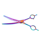 Maxbell Down Curved Chunker Shears Hair Cutting Stainless Steel Hair Trimming Tool 6.5 Inch