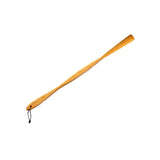 Maxbell Long Handle Boot Horn Wooden Shoe Horn for Tall Boots Pregnancy Cowboy Boots Wave Yellow 75cm