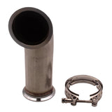 Maxbell 3" 90 Degree V-Band With Clamp Pipe Short Leg 6" leg Downpipe