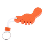 Maxbell Foot Shaped Foam Safety Floating Keyring for Boating Yachting Sailing Orange