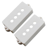 Max Electric Bass Open Pickup Cover for 4-String PB Bass Parts White