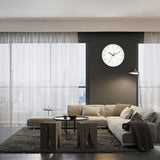 Max Maxb Minimalist Modern Style 12 Inch Silent Non Ticking Quartz Wall Clock White