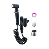 Maxbell Handheld Bidet Sprayer Spray Head Bracket for Toilet Spray Hotel Washing Car Black
