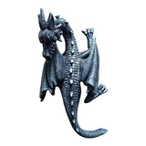 Maxbell Flying Dragon Statue Resin Dragon Sculpture for Landscape Dining Room Office Black