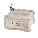Maxbell Tissue Box Holder Decorative Luxury Napkin Holder for Restaurant Bedroom Car white rabbit