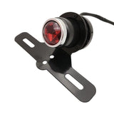 Maxbell Rear License Plate Frame Lamp Red Light Replacement for Bobber Chopper