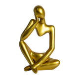 Maxbell Nordic Thinker Figurine Candle Holder Sculpture Ornament Decor Office Aureate