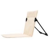 Maxbell Backrest Pad Cushion Mat Stadium Chair Foldable for Camping Beach Outdoor Khaki